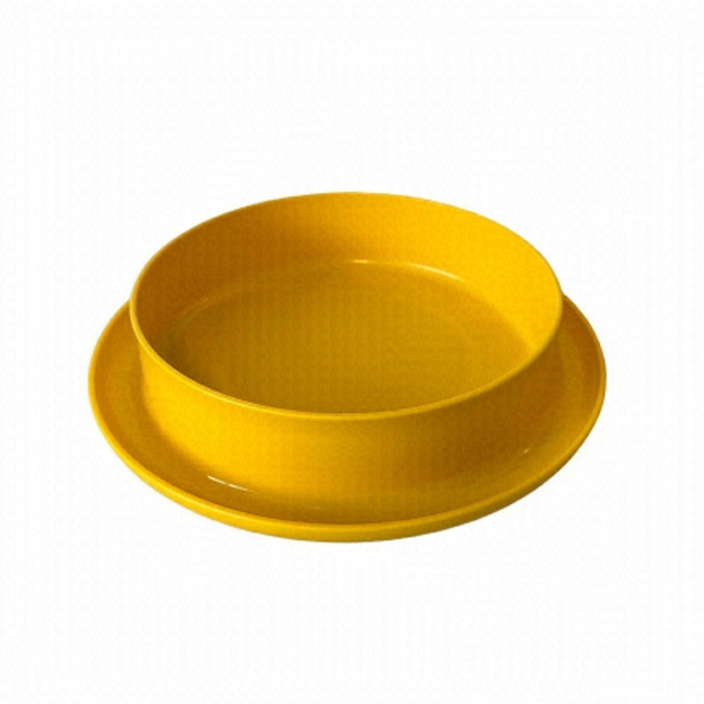 Vintage Yellow Tupperware Sunflower Plate - #1317-6